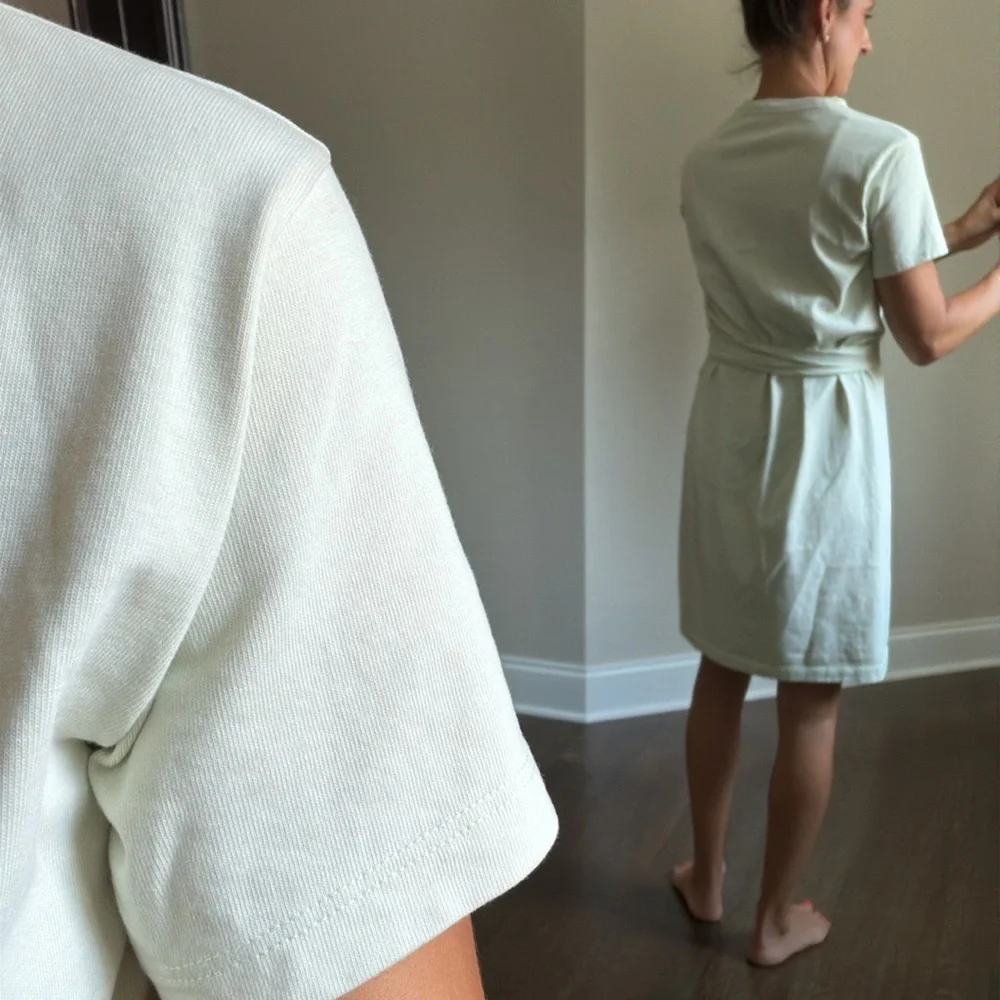 Vince XS, light lime green cotton dress.